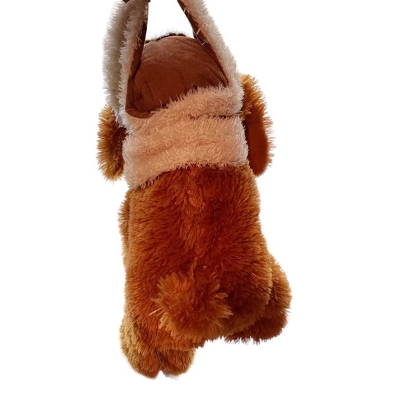 Hugfun Brown Puppy Dog Plush Christmas Scarf Hat Bean Bag Stuffed Animal‎ 16" - Picture 3 of 7